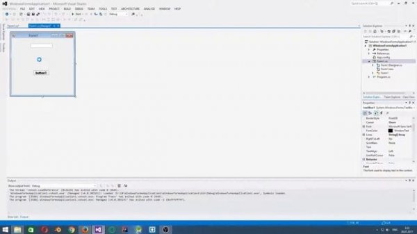 Урок 25. Windows Forms Application.