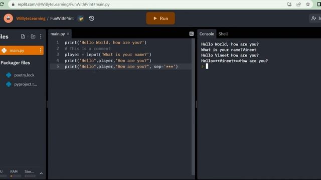 Python Programming: sep and end in print() смотреть онлайн