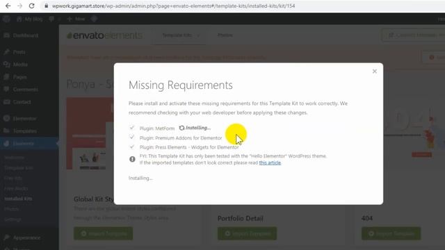How To Import Premium Kit From Envato Element | Install Kit In Envato Element Plugin смотреть онлайн