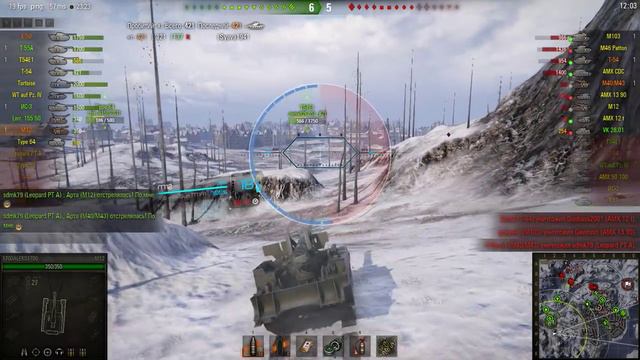 World of tanks САУ М12 random battle №8 смотреть онлайн