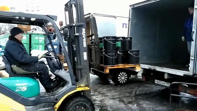 Отгрузка мастики битумной в организацию ООО "Инжитэк" смотреть онлайн