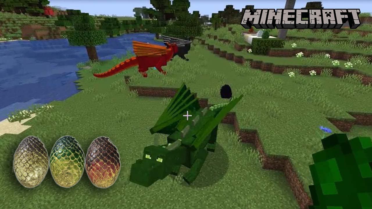 Выращивание драконов в Майнкрафт | Обзор мода Dragon Mounts Legacy смотреть онлайн
