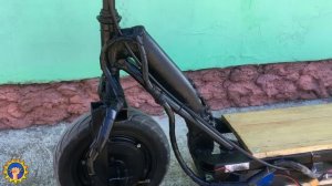 Электросамокат своими руками / из гироскутера / как сделать электросамокат