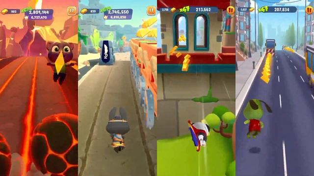 Talking Tom Time Rush Vs Gold Run : Talking Tom Vs Mythic Becca Vs Talking Hank,Zombie Ben Gameplay смотреть онлайн