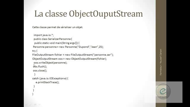 Java : Serialisation et DeSerialisation смотреть онлайн