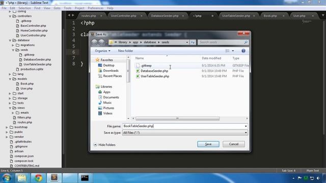 Laravel Tutorial |  Seeding And Displaying Books