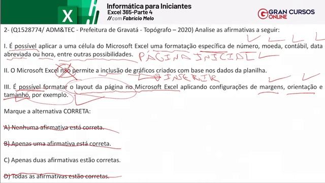 Informática para iniciantes #50: Excel 365 - Parte 4 com Fabrício Melo смотреть онлайн