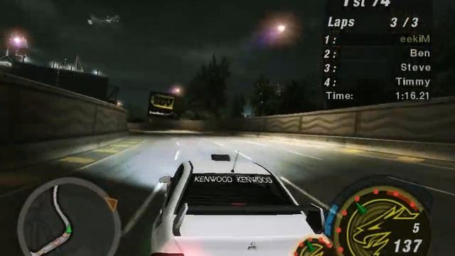Need For Speed Underground 2 2004 Mitsubishi Lancer Evolution VIII Evo 8 Lap NFSU 2 NFS смотреть онлайн