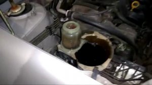 замена жидкости ГУР на Toyota Corolla