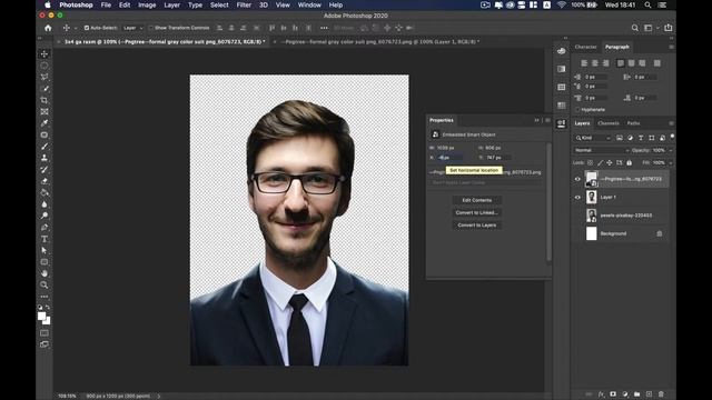 Adobe Photoshopda 3x4 Rasm Tayyorlash