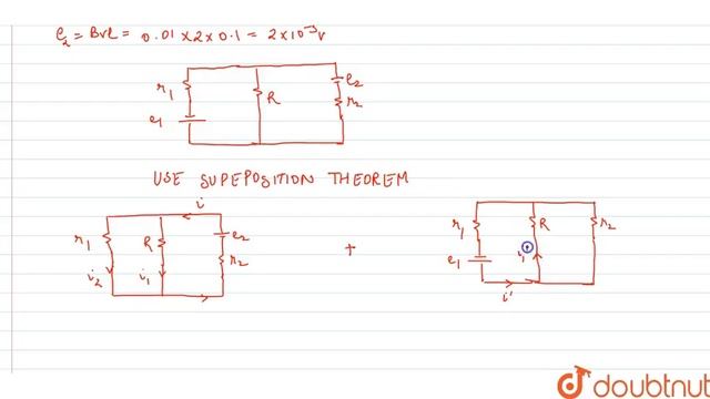 Two parallel rails with negligible resistance are `10.0 cm` apart. The are connected by a `5.0Om... смотреть онлайн