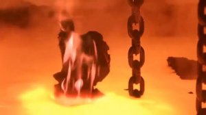 Терминатор тонет в лаве (момент с пальцем вверх)