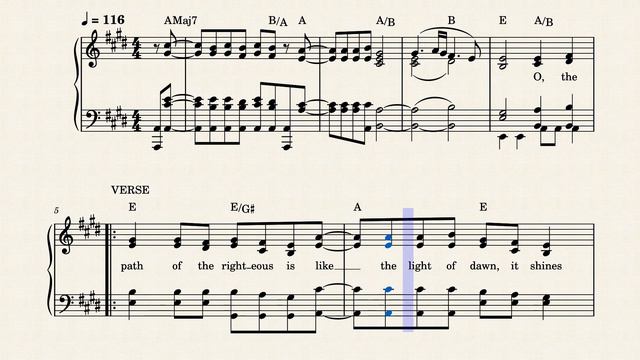 The Path of Righteousness (Key of E with Chords) смотреть онлайн