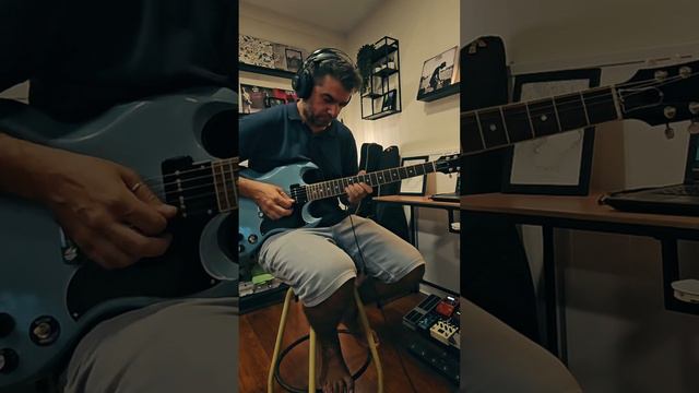 Slow Blues in Dm - Gibson SG Special p90 Pelham Blue + J Rockett HRM pedal смотреть онлайн