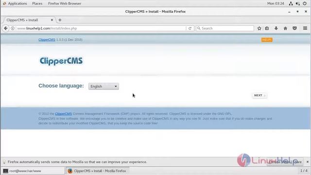 How to install Clipper CMS 1.3.3 on CentOS 7 смотреть онлайн