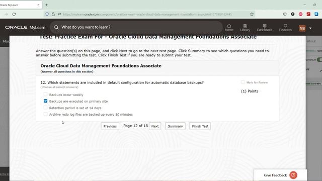 1Z0-1105-22 : Oracle Cloud Data Management Practice Exam Simulation смотреть онлайн