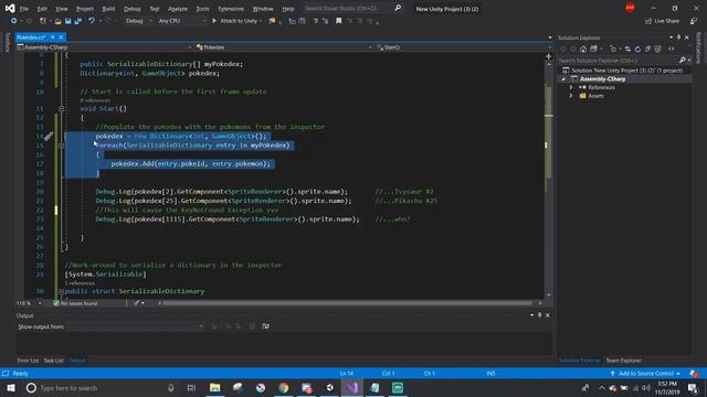 Unity Error - Key Not Found Exception смотреть онлайн