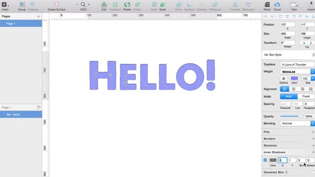 How to add inner-shadow to text in Sketch App смотреть онлайн