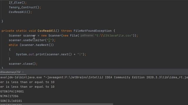 Lesson 8 Java ternary CSV смотреть онлайн