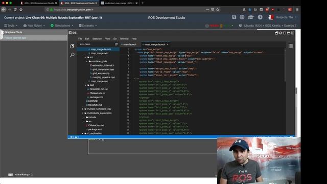 ROS Developers LIVE-Class #66: [Robot Exploration] Multiple Robots Collaborate to Create a Map смотреть онлайн
