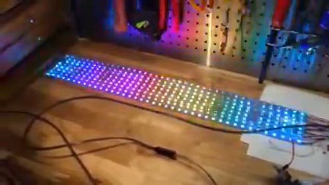 WS2812 flexible display. смотреть онлайн