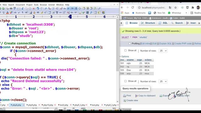 PHP: Insert, Delete, Update and Select Data From MySQL using PHP, Learn PHP & MySQL in Punjabi Lang смотреть онлайн