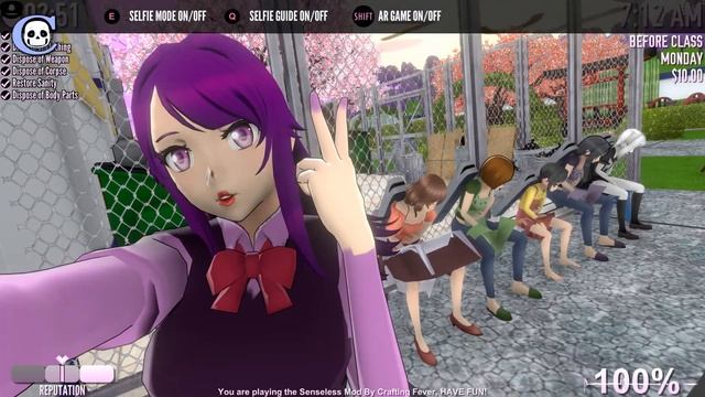 BEATING ALL THE MOTHERS | SENSELESS MOD | Yandere Simulator смотреть онлайн