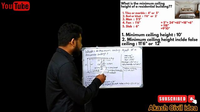 minimum ceiling height / standard height of a room / standard ceiling height / bangla смотреть онлайн