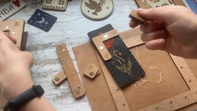 Деревянные магнитные пяльцы Неокрафт. ВидеоОбзор смотреть онлайн