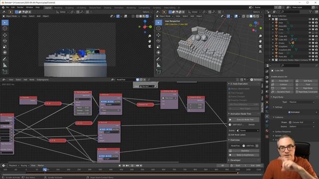 Blender Physics + Animation Nodes TUTORIAL смотреть онлайн