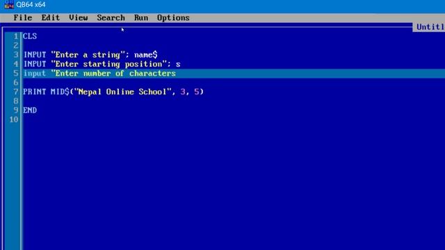 Library Function in QBASIC-Part 1|Q-Basic For Secondary Level Students|Q-BASIC full course in NEPAL смотреть онлайн