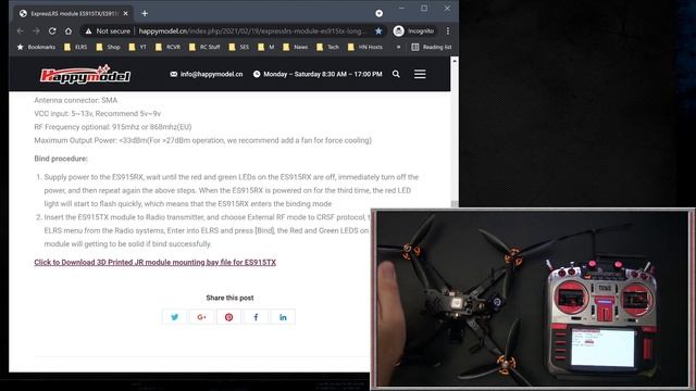 ExpressLRS Complete Setup Guide For Happymodel ES915TX And ES915RX