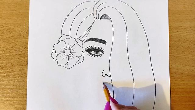 Как Нарисовать Красивую Девушку Карандашом Очень Легко | Рисунок Карандашом | Идеи Для Рисования смотреть онлайн