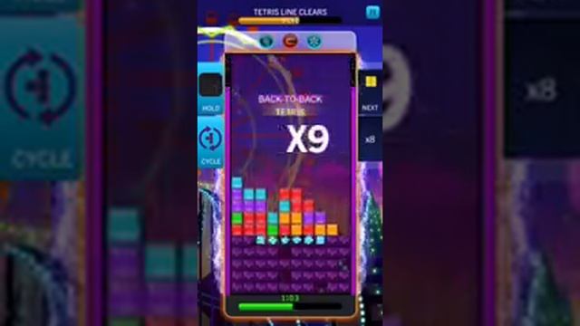 Tetris Blitz daily challenge get 12 Tetris clears смотреть онлайн