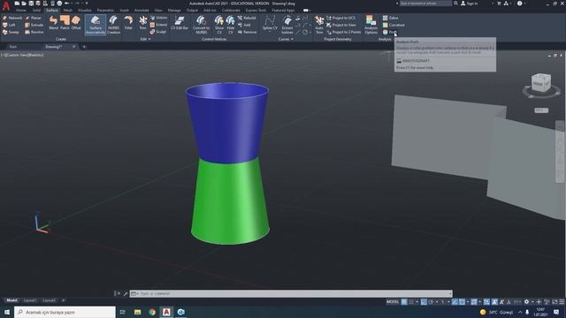 225 Autocad 3d Zebra, Curvature, Draft Analysis смотреть онлайн