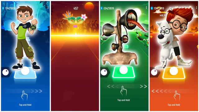 Ben 10 🆚 Titan Speaker Man 🆚 Siren Head 🆚 Mr.Peabody & Sherman Tiles Hop EDM Rush🎶 Who Is Be смотреть онлайн