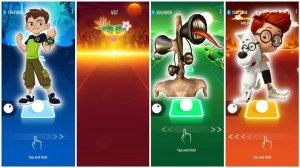 Ben 10 🆚 Titan Speaker Man 🆚 Siren Head 🆚 Mr.Peabody & Sherman   Tiles Hop EDM Rush🎶   Who Is Be