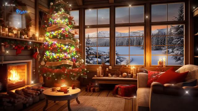 Christmas Serenity: Heavenly Christmas Music and Fireplace Ambience 🎄🔥 смотреть онлайн