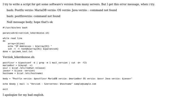 DevOps & SysAdmins: Bash - Insert variables into string (command not found) смотреть онлайн