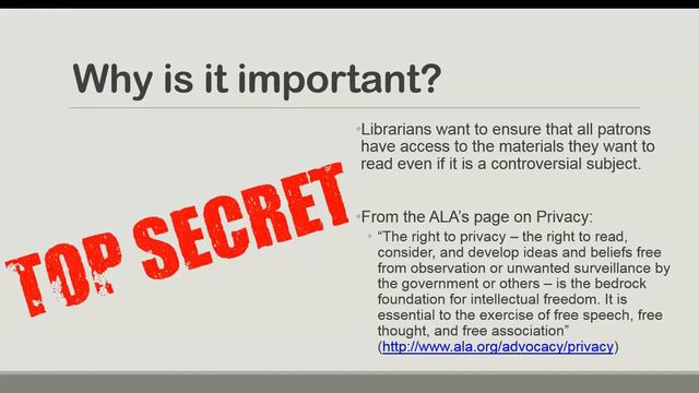 Library 101: Patron Privacy смотреть онлайн