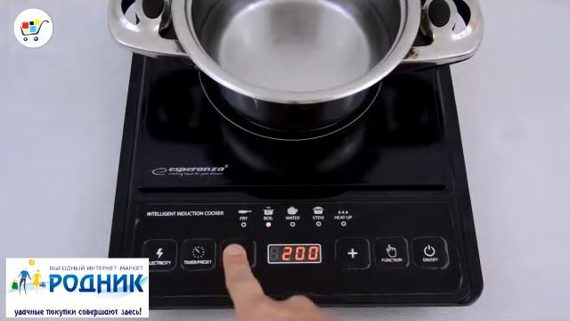 Индукционная плита Эсперанза 1 конфорочная смотреть онлайн