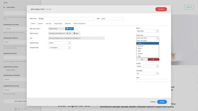 Creating Menu Text Items | YOOtheme Documentation (Joomla) смотреть онлайн