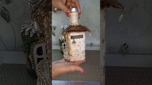 Бутылка-домик ночник. смотреть онлайн