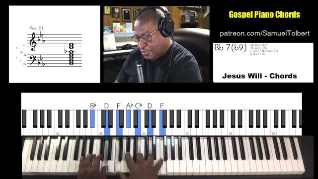 Gospel Piano Chords - Breakdown of Jesus Will смотреть онлайн