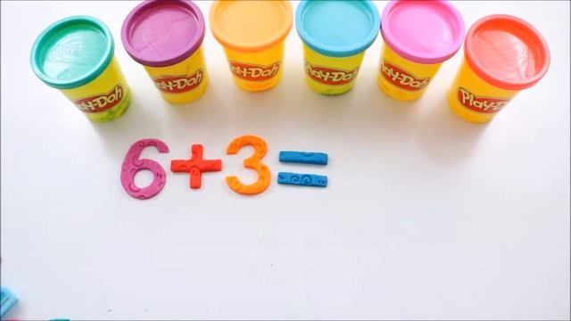Learn Math Play Doh. Numbers 1-10 counting with 3 смотреть онлайн