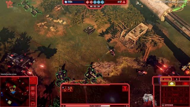 Command & Conquer 4: Tiberian Twilight - 4v4 Skirmish BRUTAL - Isle of Mars - Gameplay PC смотреть онлайн