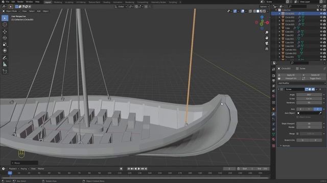 Learn to Make Viking Longship in Blender 2.9 смотреть онлайн