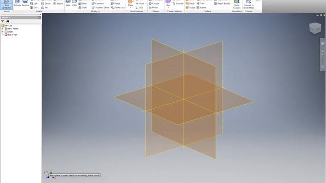 UNI2004: Inventor - Creating a 2D Sketch in a New Part File смотреть онлайн