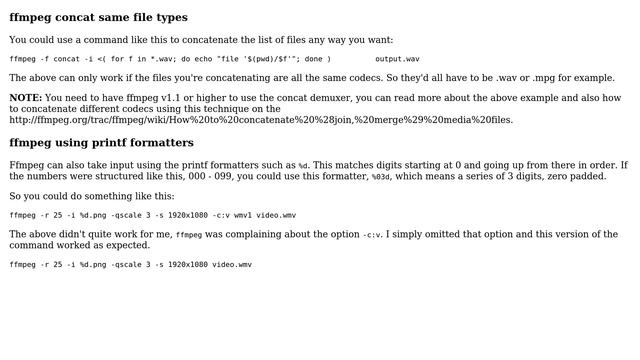 Unix & Linux: ffmpeg -pattern_type glob -- not loading files in correct order (3 Solutions!!) смотреть онлайн