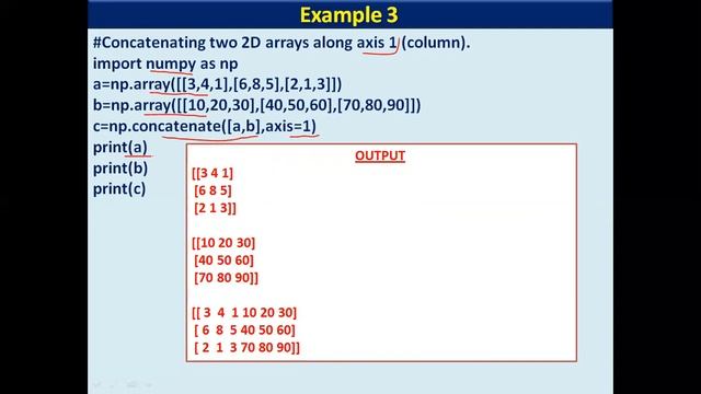 Data Handling using NumPy | Joining or Concatenating NumPy arrays | Python NumPy Tutorial | Part-5 смотреть онлайн